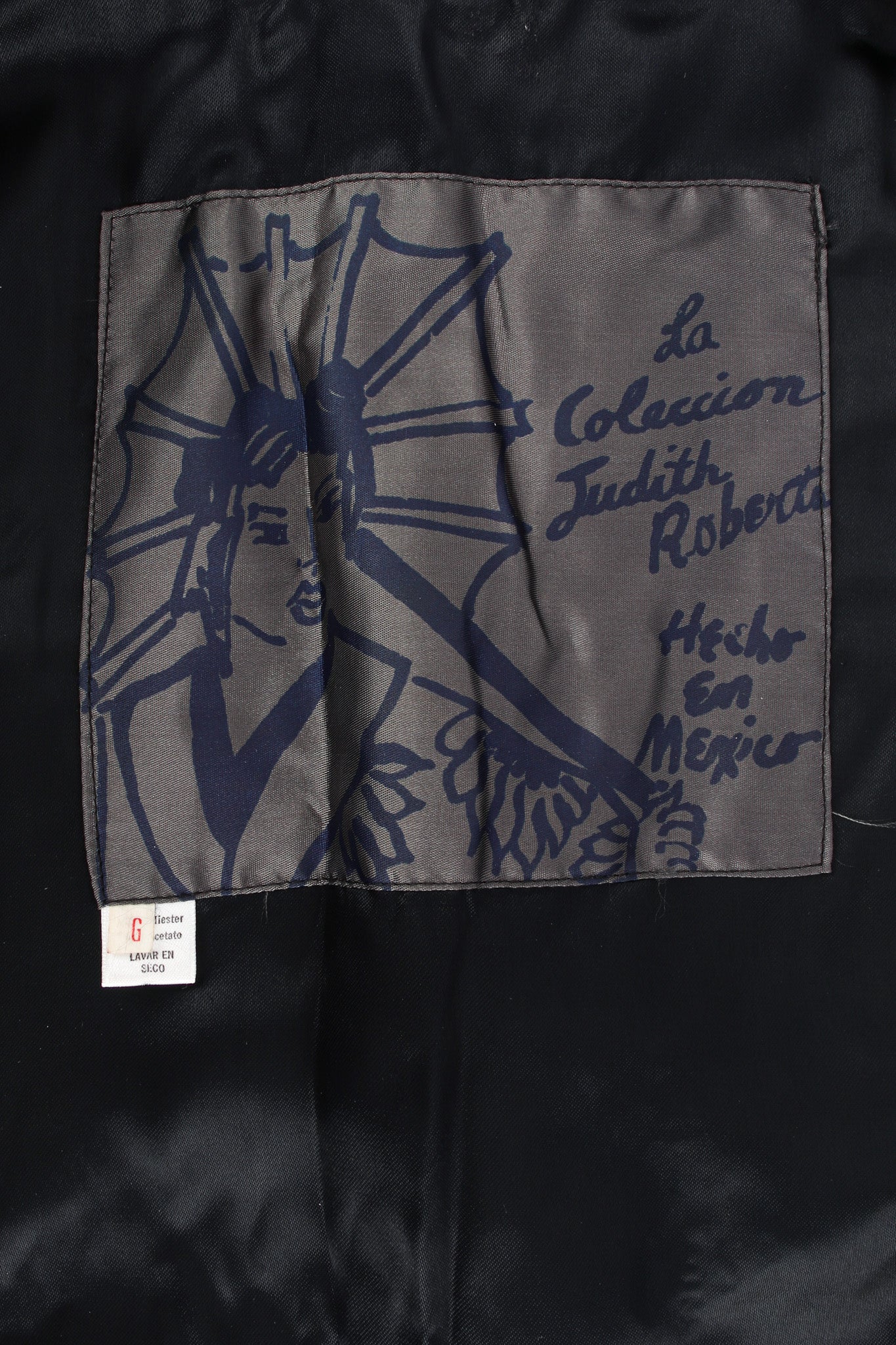 Vintage Judith Roberts Embroidered Patchwork Vest label @ Recess LA