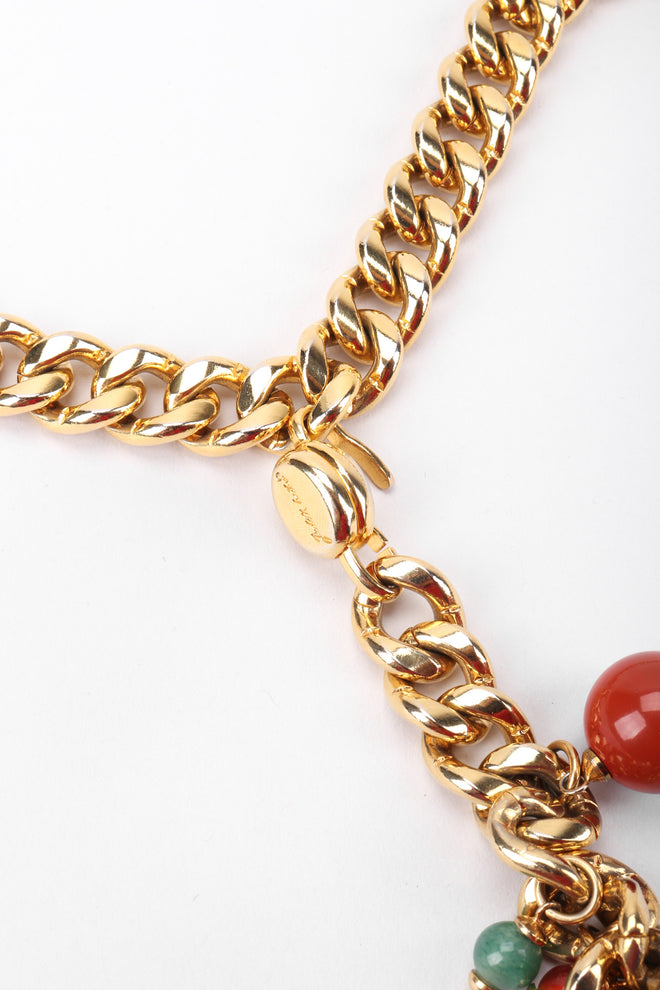 Recess Los Angeles Vintage Judith Leiber Rock Crystal Fringe Chain Belt
