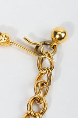 Vintage Judith Leiber Gold Etruscan Collar Plate Necklace Discoloration Hook