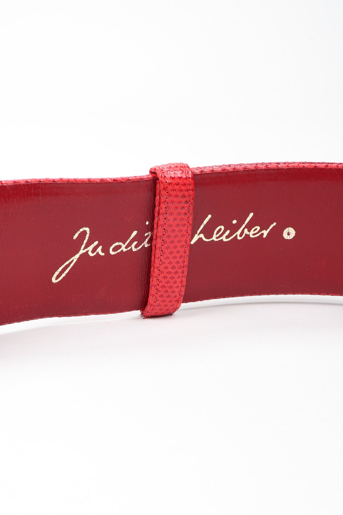 Vintage Judith Leiber Starfish Lizard Slide Belt – Recess display picture 3