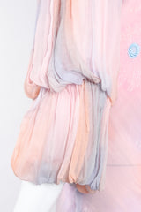 Recess Los Angeles Vintage Judy Hornby Silk Chiffon Sunset Sky Bias Dress