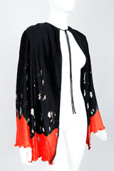 Vintage Floral Print Jacket Tank & Skirt Set by Judy Hornby Jacket Angle Front Crop at Recess