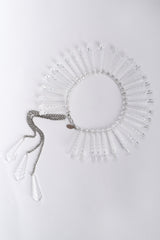 Vintage Julie Rubano Clear Lucite Arrow Icicle Collar Necklace at Recess Los Angeles