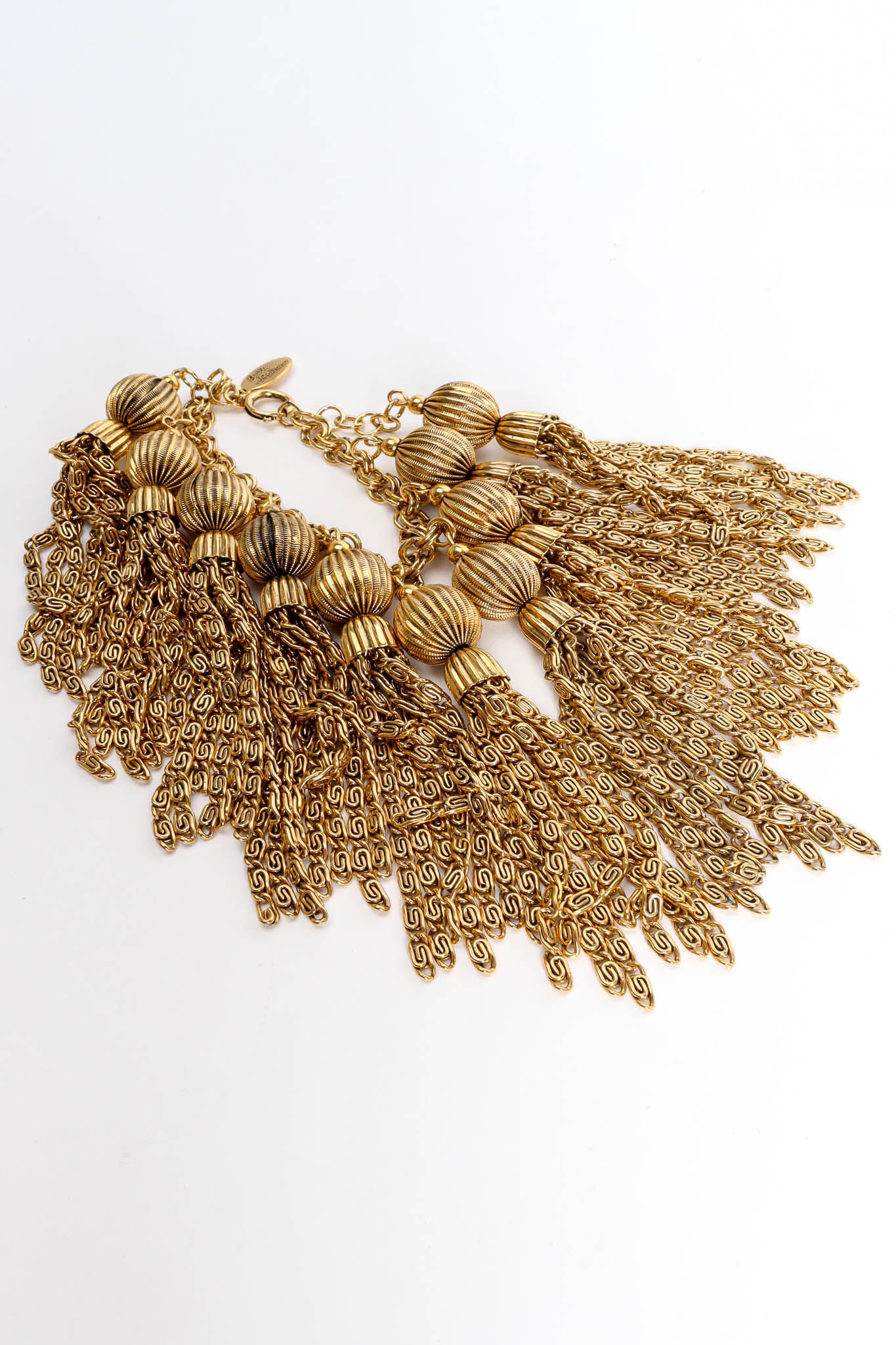 Vintage Julie Rubano Byzantine Pom Tassel Bracelet detail chain @ Recess Los Angeles
