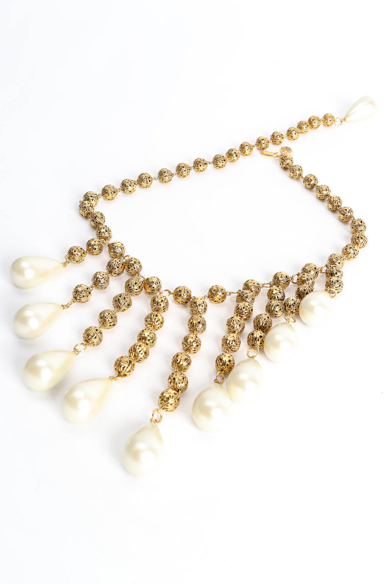 Vintage Julie Rubano Filigree Orb Pearl Necklace pearl/orbs @ Recess Los Angeles