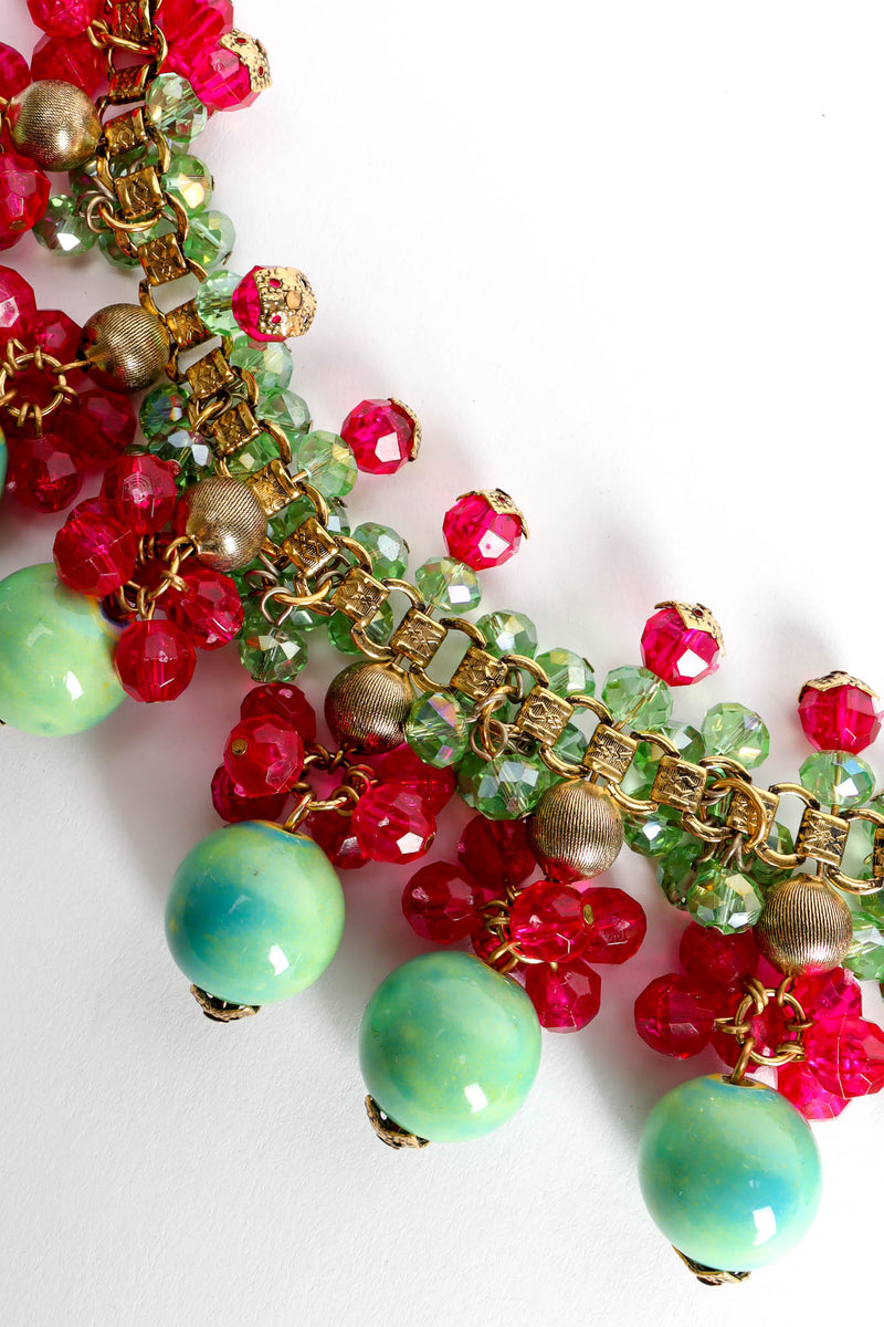 Vintage Julie Rubano Crystal Glass Bead Choker beads @ Recess Los Angeles