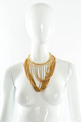 Vintage Julie Rubano Medusa Snake Bib Necklace on mannequin @ Recess Los Angeles