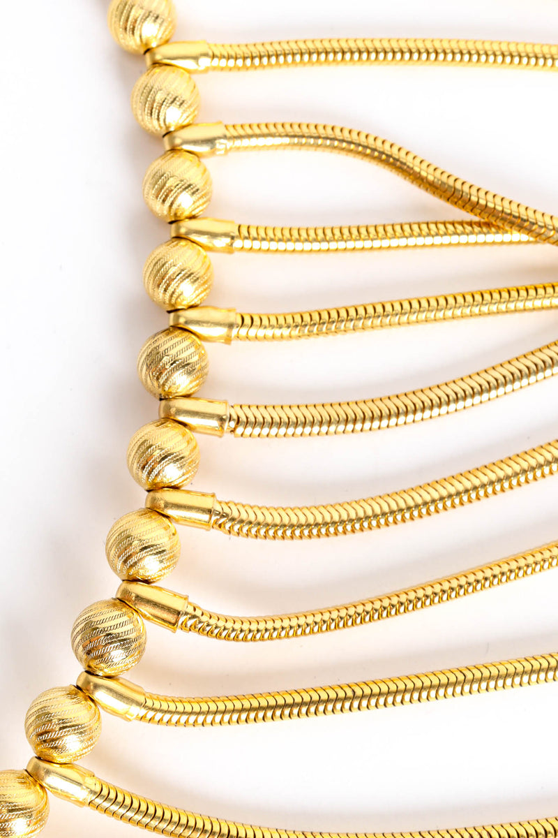 Vintage Julie Rubano Medusa Snake Bib Necklace balls @ Recess Los Angeles