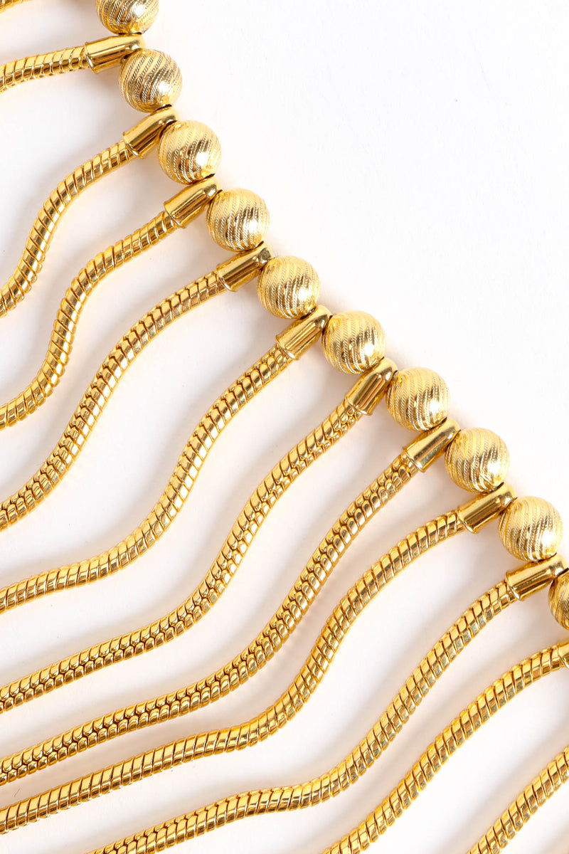 Vintage Julie Rubano Snake Chandelier Necklace collar balls @ Recess Los Angeles