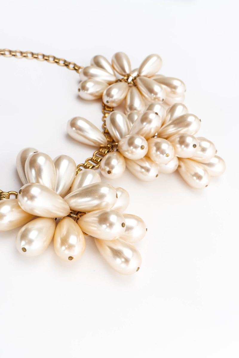 Vintage Julie Rubano Pearl Cluster Choker Necklace pearl detail @ Recess Los Angeles