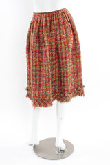 Vintage Commes de Garçons 2000 A/W Rainbow Wool Skirt mannequin back @ Recess LA