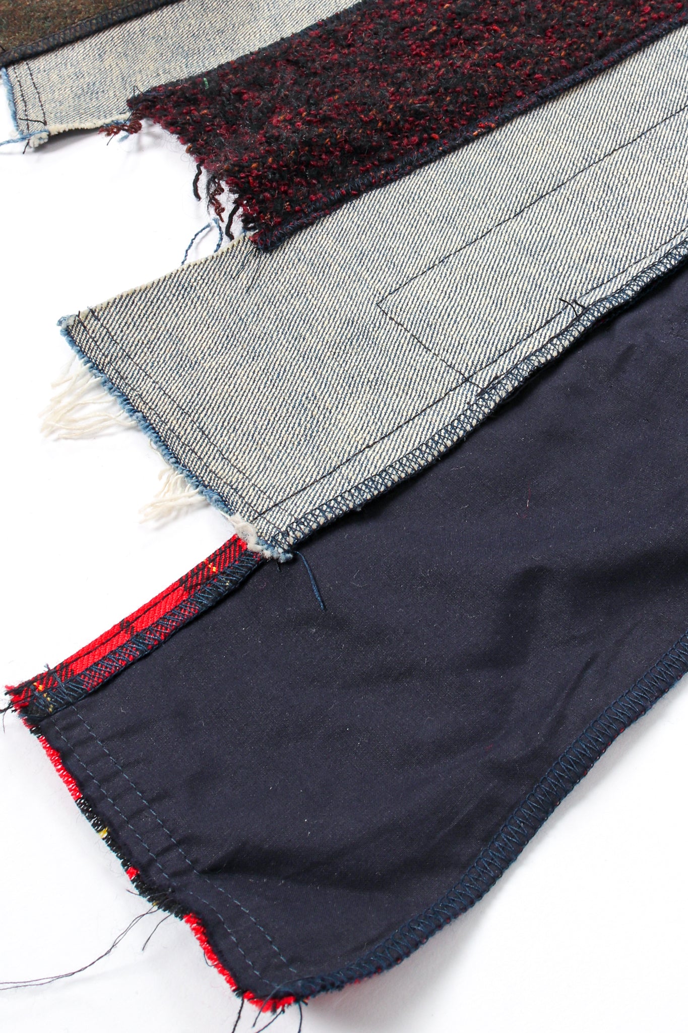 Vintage Junya Watanabe Comme des Garçons Denim Patchwork Denim Skirt backside @ Recess LA