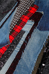 Vintage Junya Watanabe Comme des Garçons Denim Patchwork Denim Skirt detail @ Recess LA