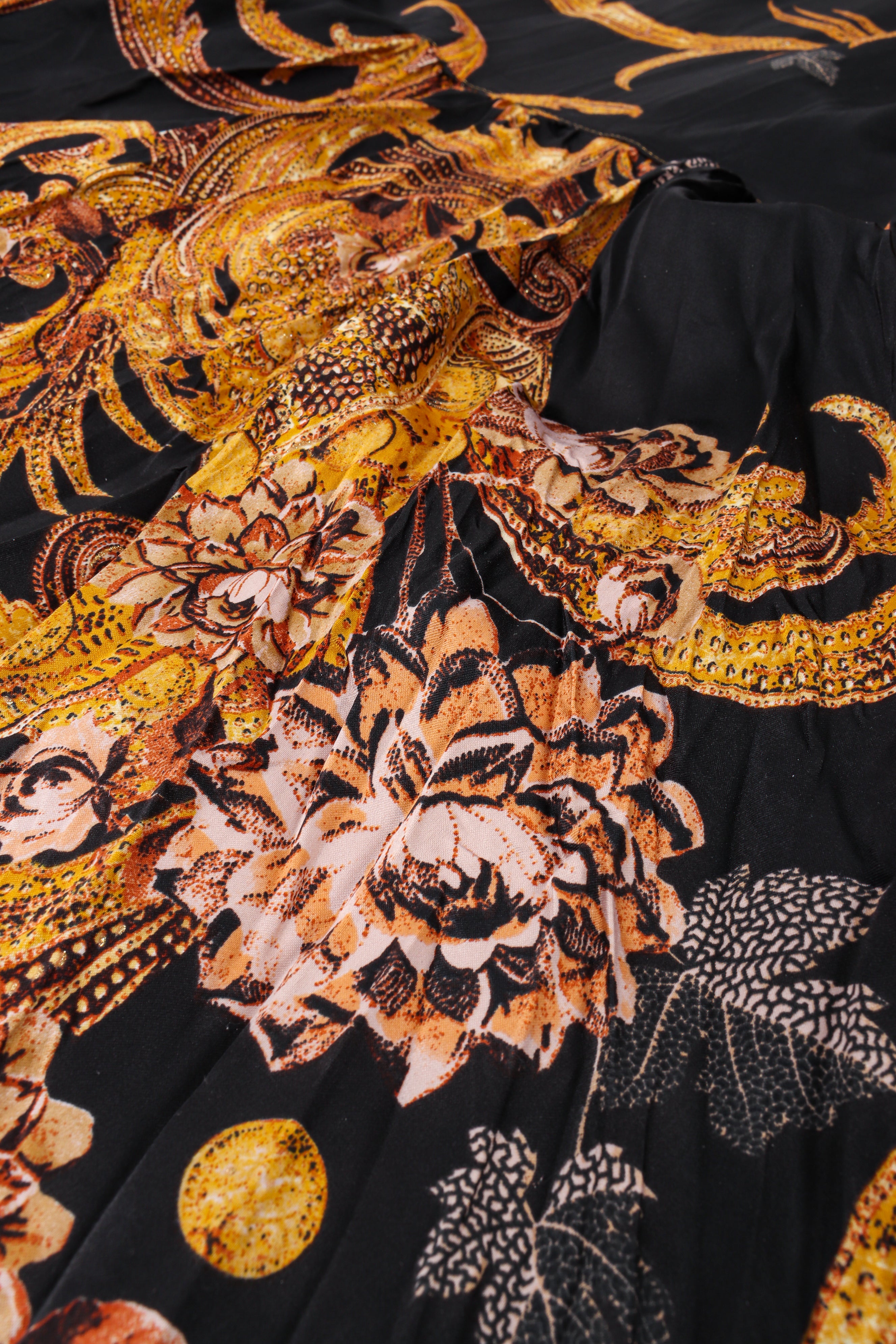 Vintage Roberto Cavalli Fleur Brocade Mermaid Dress train detail @ Recess LA