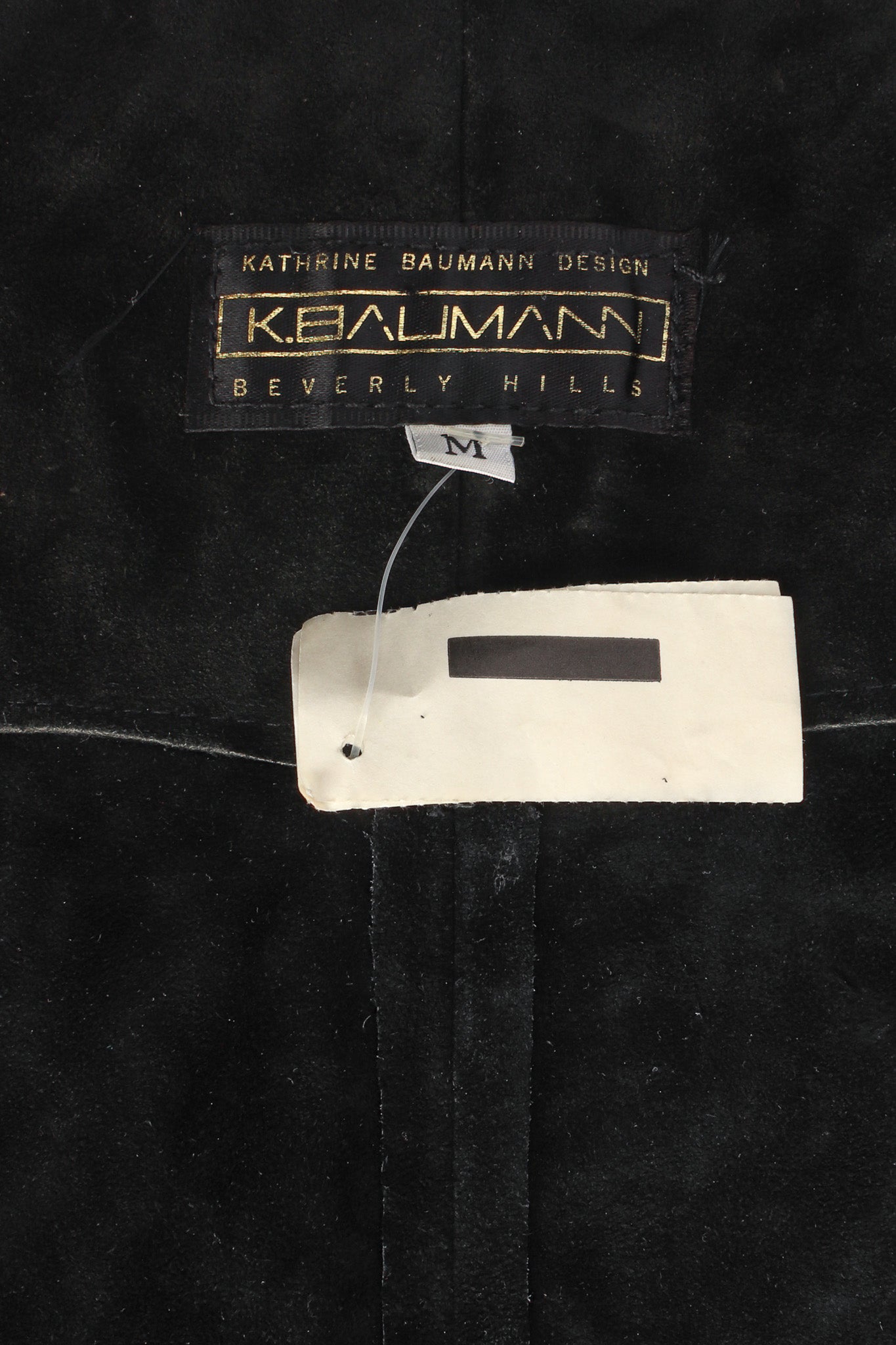 Vintage K.Baumann Studded Suede Chap Skirt Belt tag @ Recess Los Angeles