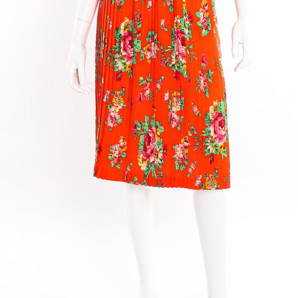 Vintage Kenzo Floral Pleated Skirt – Recess