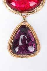 Recess Los Angeles Vintage Kenneth Jay Lane Avon Multicolor Jewel Ton Resin Gold Link Necklace Caprianti 