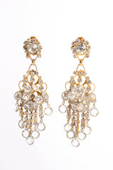 Vintage Kenneth Lane KJL Rhinestone Fringe Chandelier Earrings at Recess Los Angeles