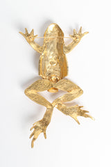 Vintage Kenneth Jay Lane Leaping Frog Brooch reverse side @ Recess Los Angeles