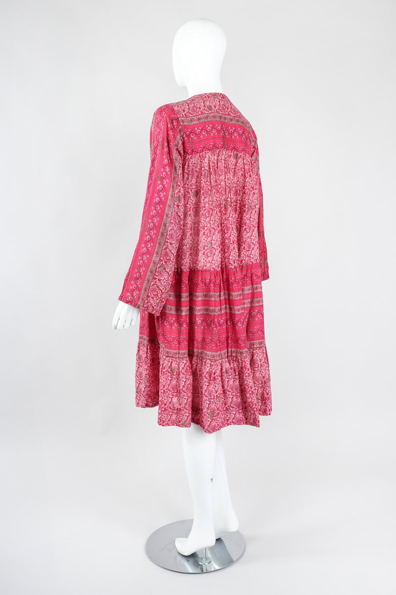 Antiqued Rose 70s Indian Cotton Gauze Dress – OMNIA