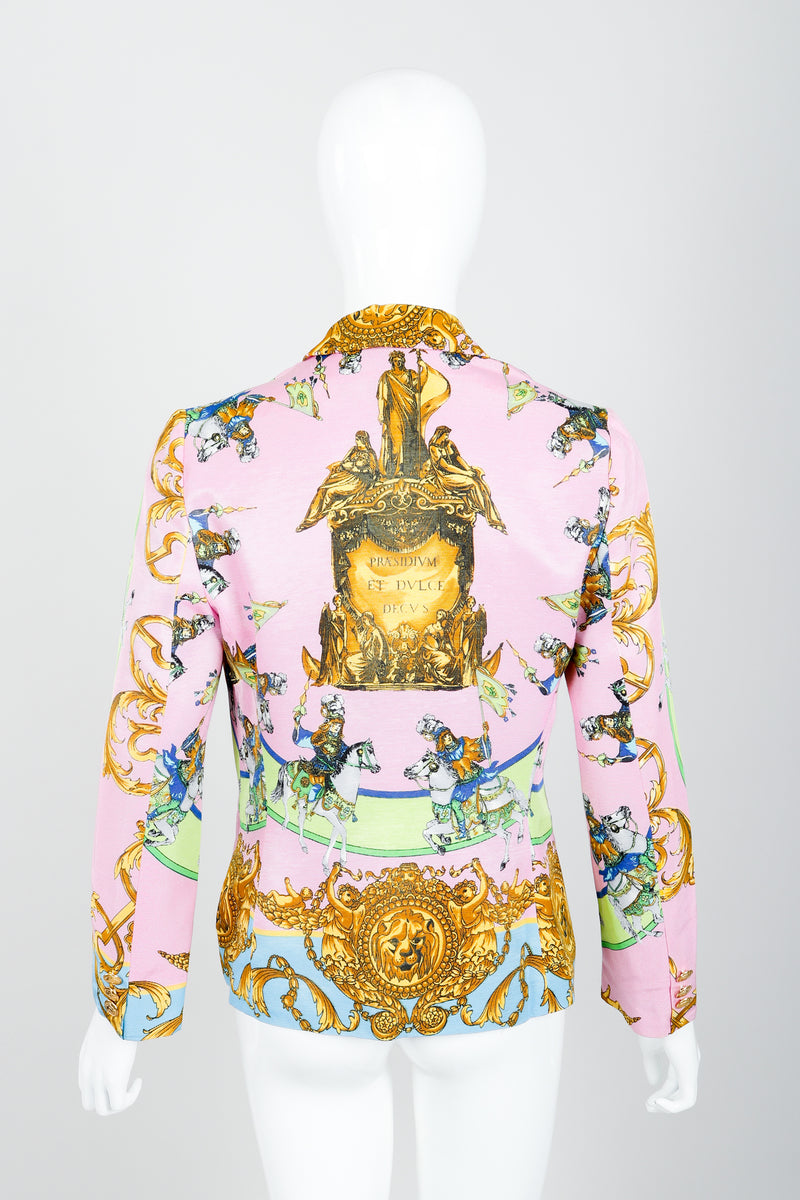 Vintage Kamosho by Marina Sitbon Baroque Circus Parade Jacket on mannequin back at Recess