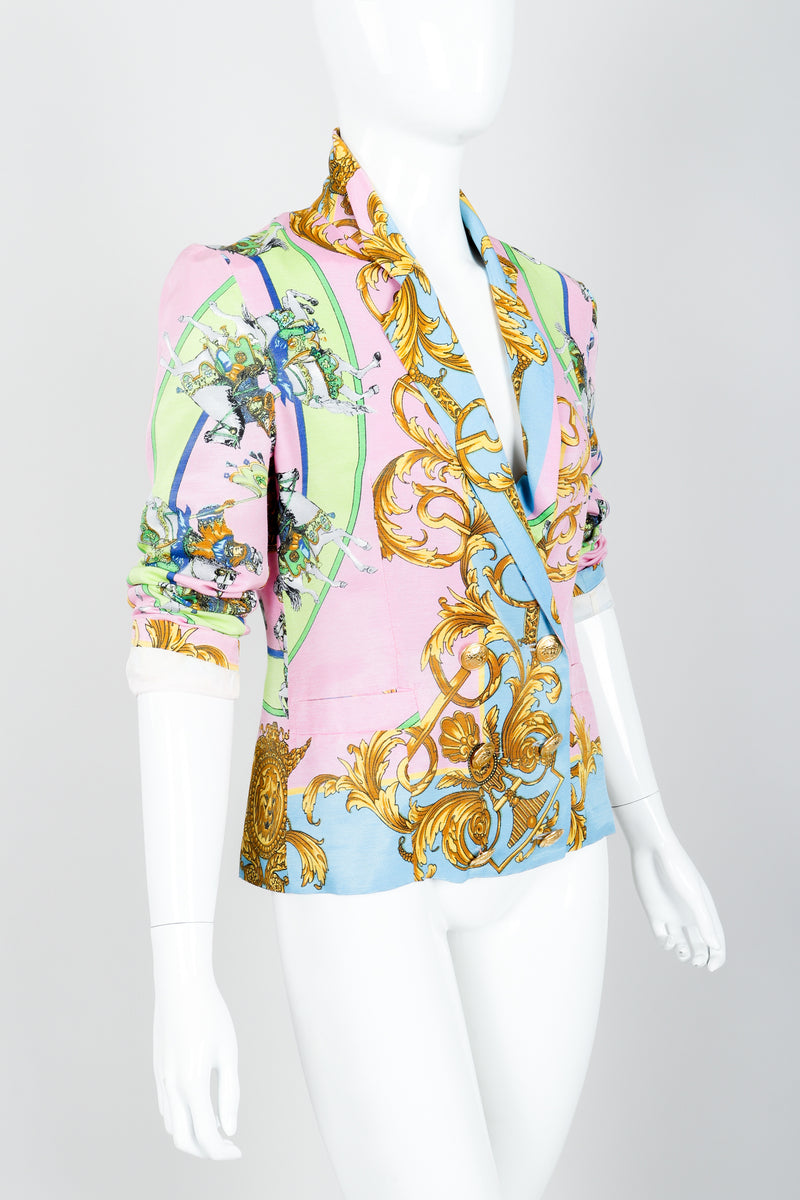 Vintage Kamosho by Marina Sitbon Baroque Circus Parade Jacket on mannequin angled at Recess
