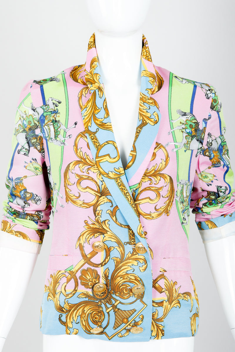 Vintage Kamosho by Marina Sitbon Baroque Circus Parade Jacket on mannequin front crop at Recess