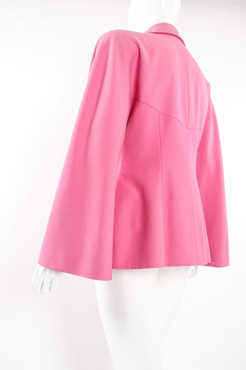 Vintage Karl Lagerfeld Bell Sleeve Jacket on Mannequin back angle at Recess Los Angeles