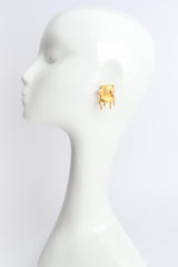 Vintage Karl Lagerfeld Bergère Armchair Earrings on mannequin at Recess Los Angeles