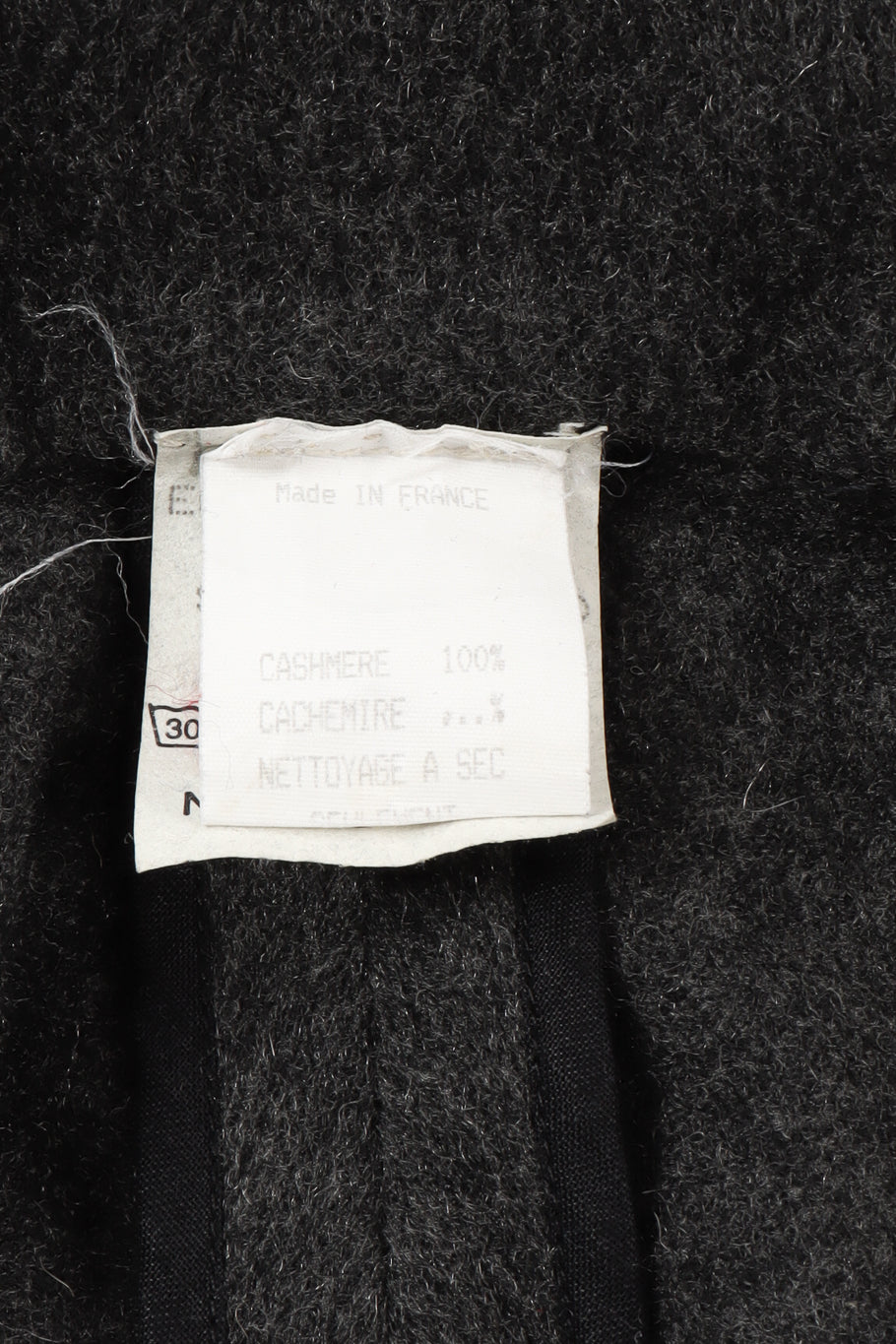 Vintage Karl Lagerfeld Tiered Cashmere Cape tags @ Recess LA