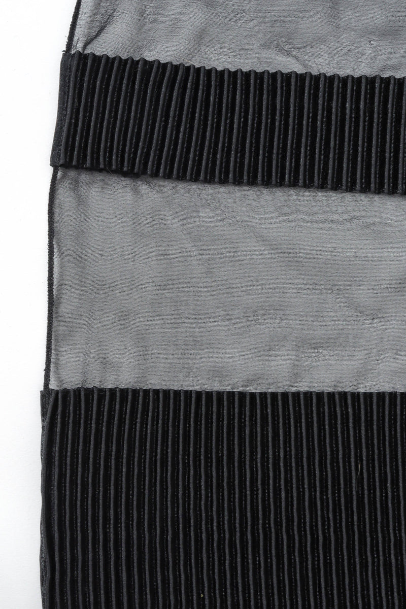 Vintage Karl Lagerfeld Mesh Stripes Pleat Dress silk mesh/silk knife edge pleats @ Recess LA
