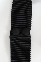 Vintage Karl Lagerfeld Mesh Stripes Pleat Dress knife edge pleat detail/halter button @ Recess LA