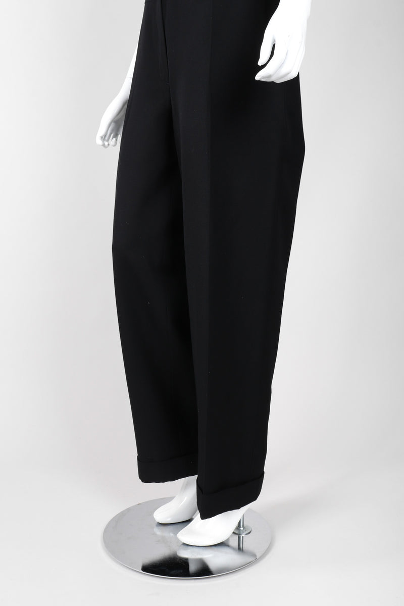 Recess Los Angeles Vintage Karl Lagerfeld Wool Vest Suiting Tuxedo Jumpsuit