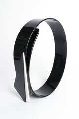 Geometric plastic wrap belt by KASO Waist Bracelets standing on side @recessla