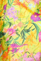 Vintage Ken Scott Tropical Chiffon Shirt Dress Duster fabric at Recess LA