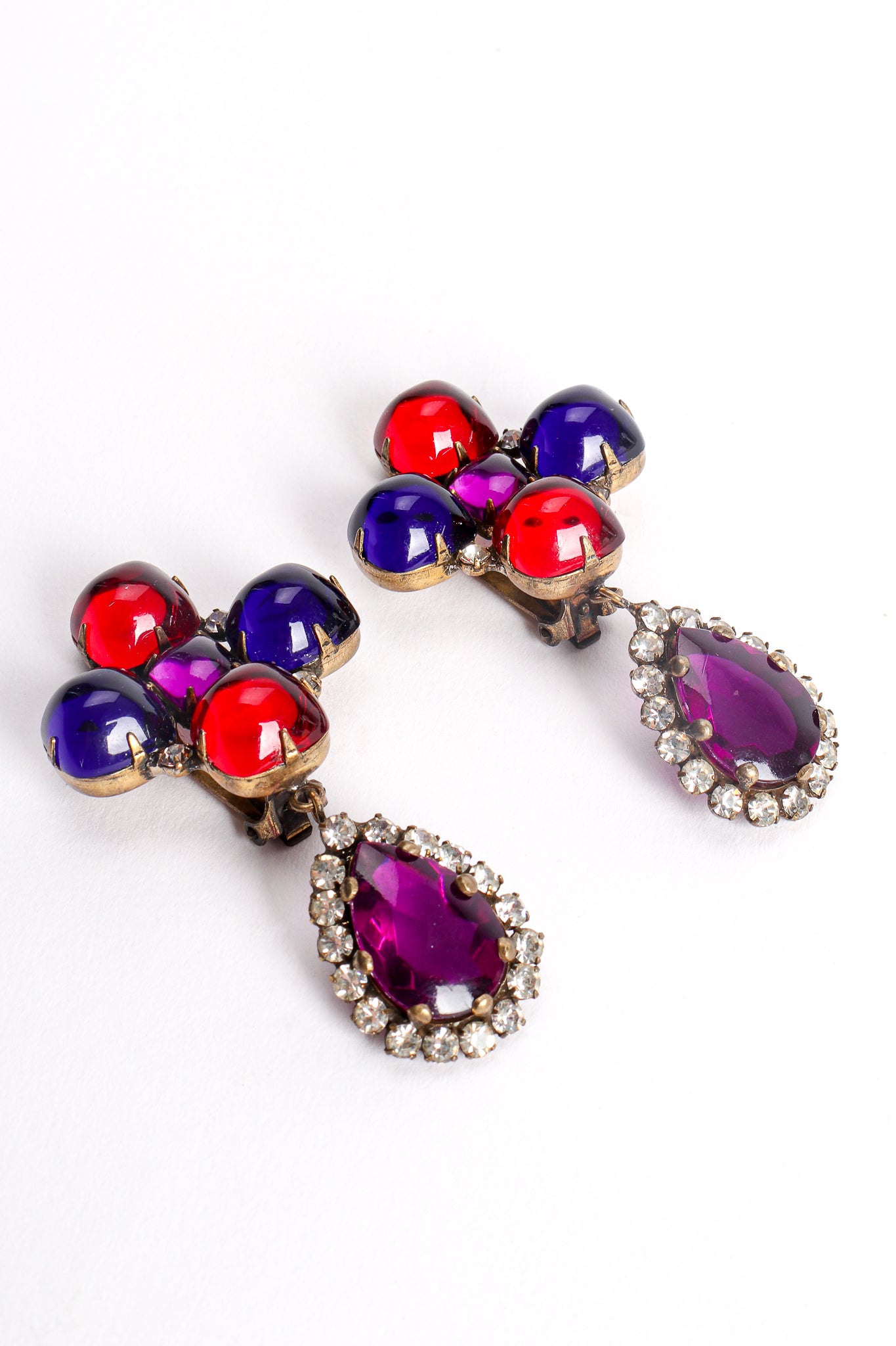 Vintage Kenneth Jay Lane Candy Cabochon Drop Earrings at Recess Los Angeles
