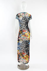 Vintage Kenzo Space Pinball Mesh Dress mannequin back @ Recess Los Angeles