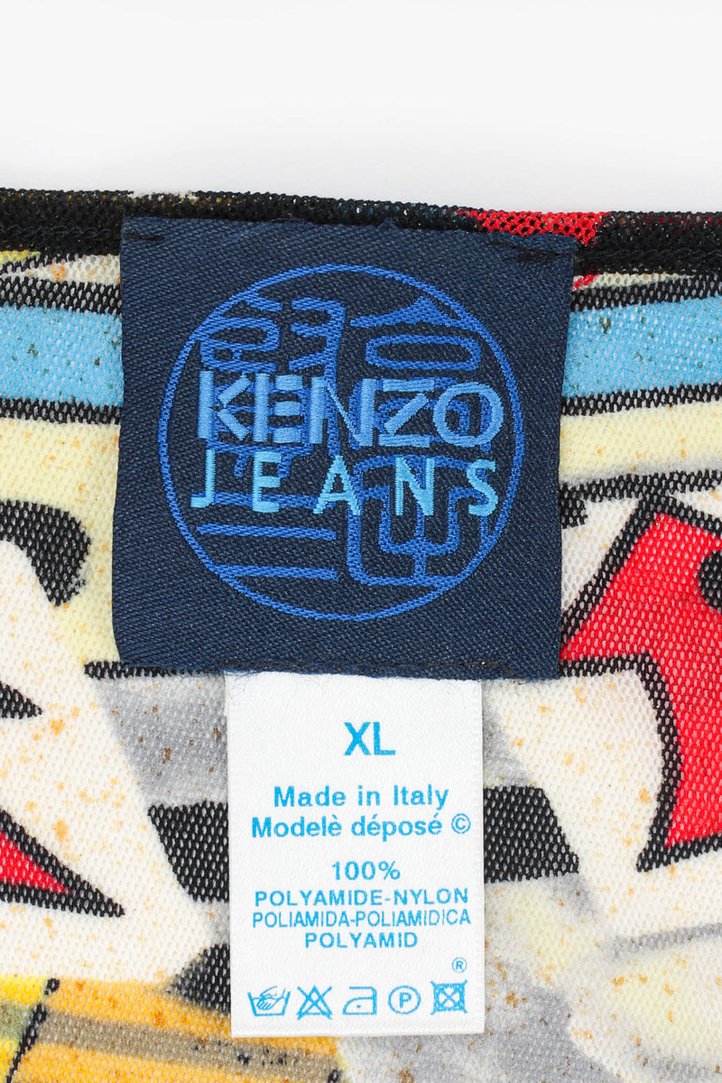 Vintage Kenzo Space Pinball Mesh Dress tag @ Recess Los Angeles