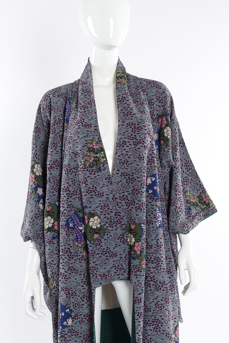 Japanese leaf & floral kimono on mannequin @recessla