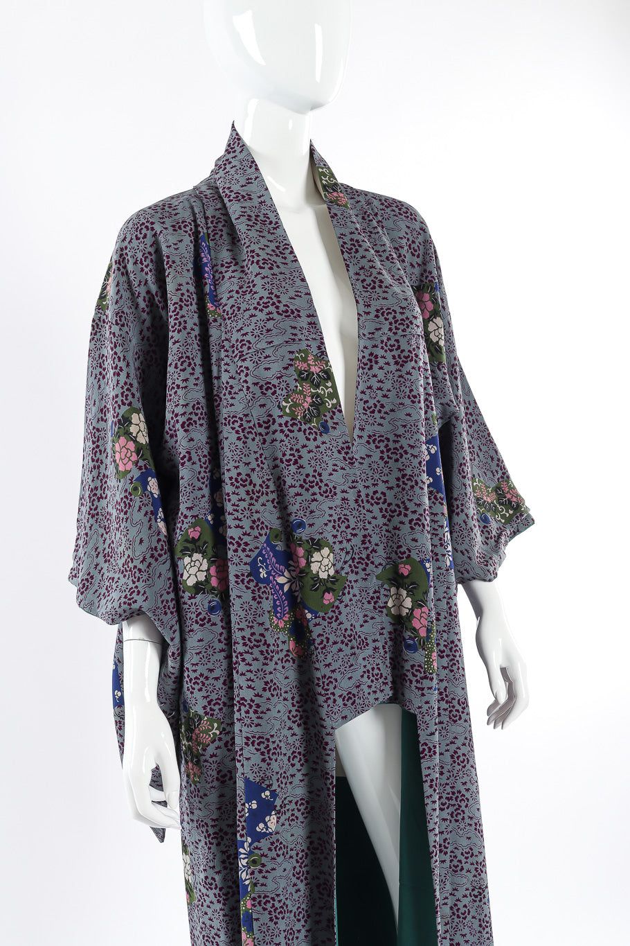 Japanese leaf & floral kimono on mannequin @recessla