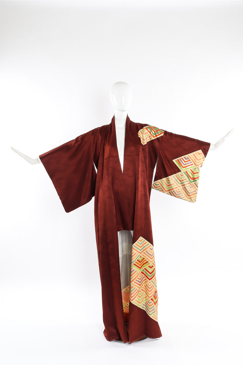 Japanese embossed silk kimono on mannequin @recessla