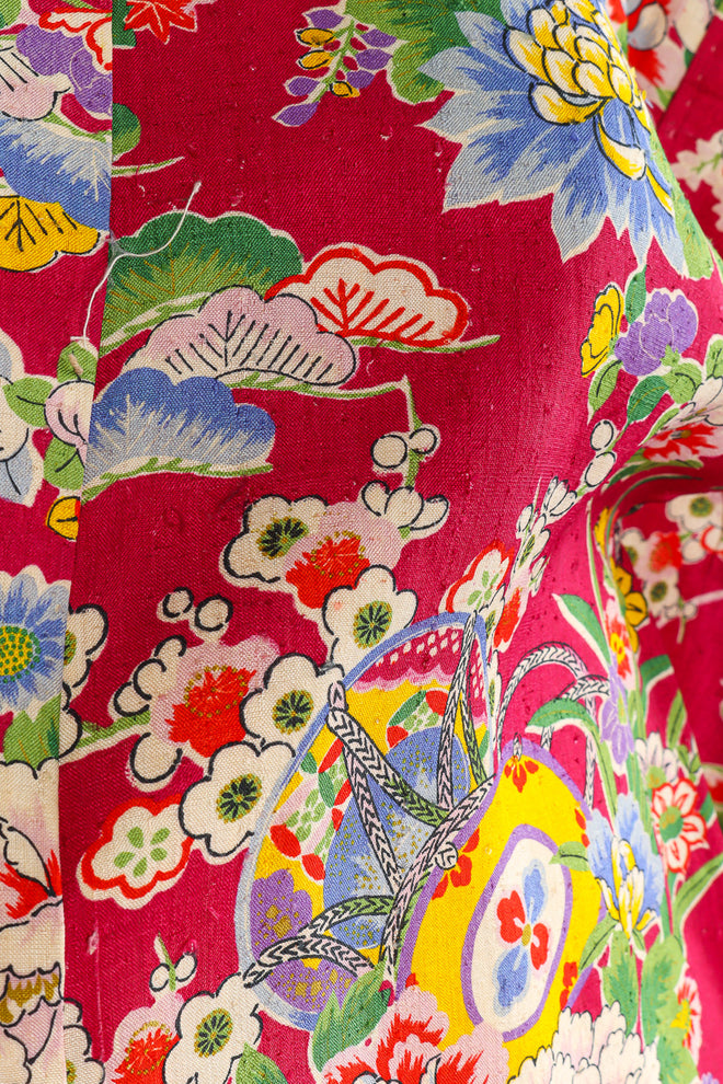 Japanese Lily Blossom Lantern kimono mannequin fabric runs @recessla