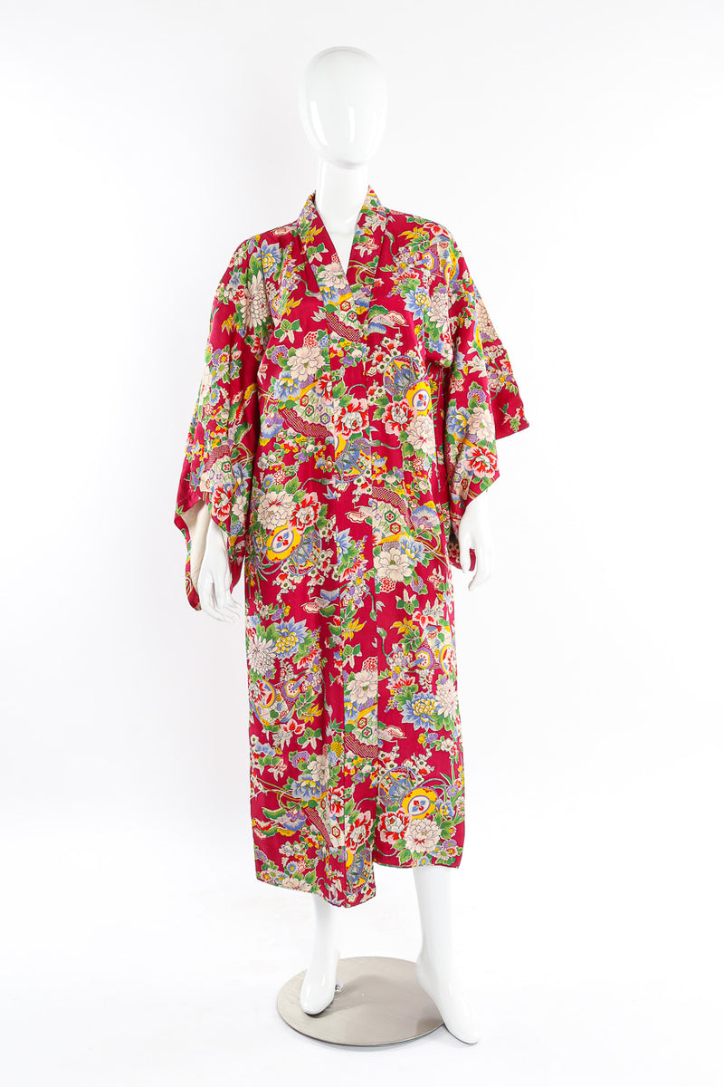 Japanese Lily Blossom Lantern kimono mannequin front arms down @recessla