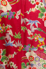 Japanese Lily Blossom Lantern kimono mannequin back holes close @recessla