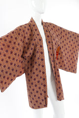 Jacquard crest kimono mannequin 3/4 arms up @recessla