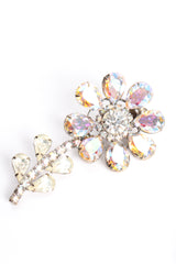 Vintage Kirks Folly Iridescent Crystal Daisy Earrings detail at Recess Los Angeles