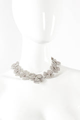 Vintage Kirks Folly Rhinestone Blossom Choker on mannequin front@ Recess LA