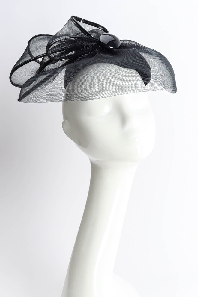 Vintage Kokin Veil Bow Fascinator Hat on mannequin @ Recess LA