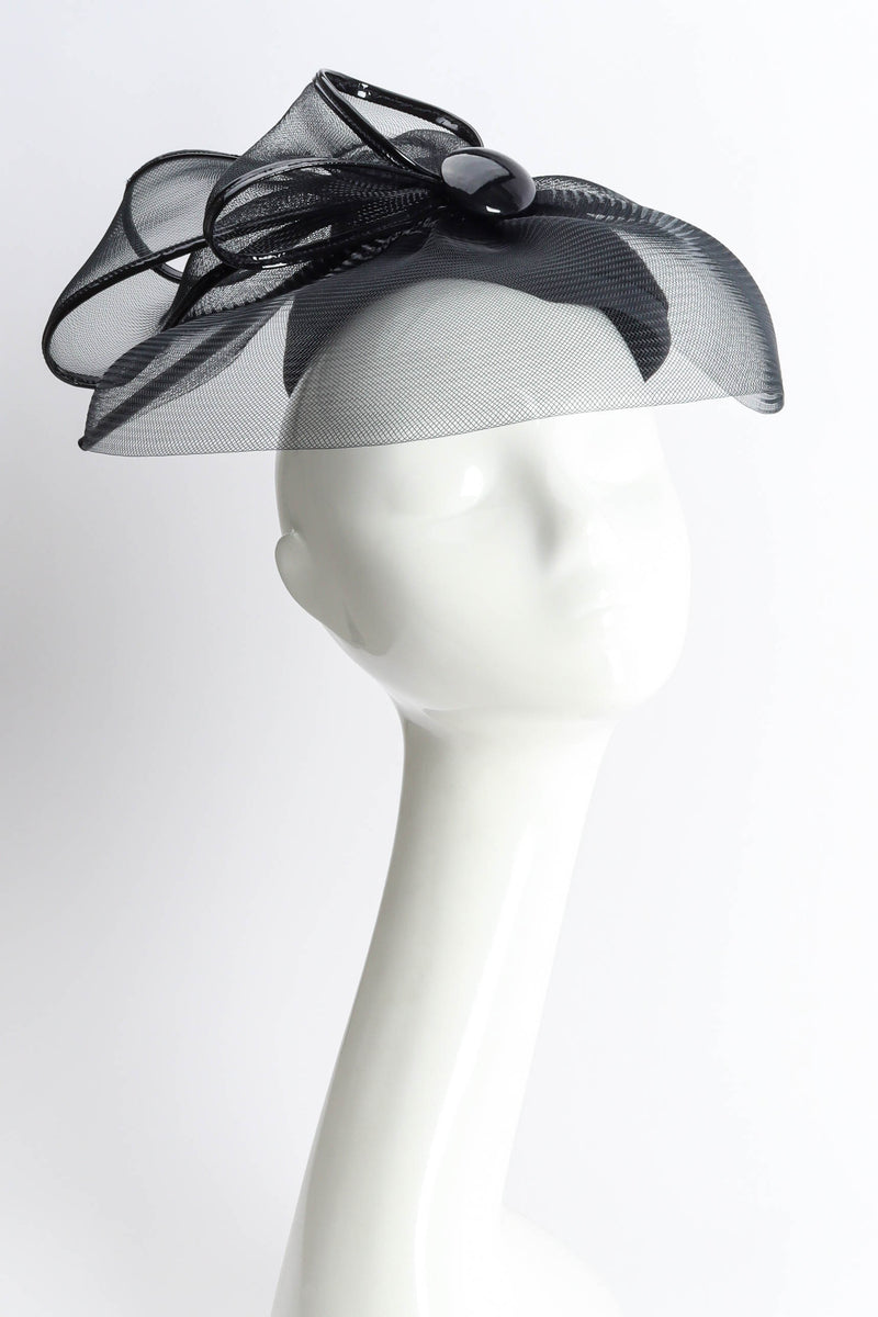 Vintage Kokin Veil Bow Fascinator Hat on mannequin @ Recess LA