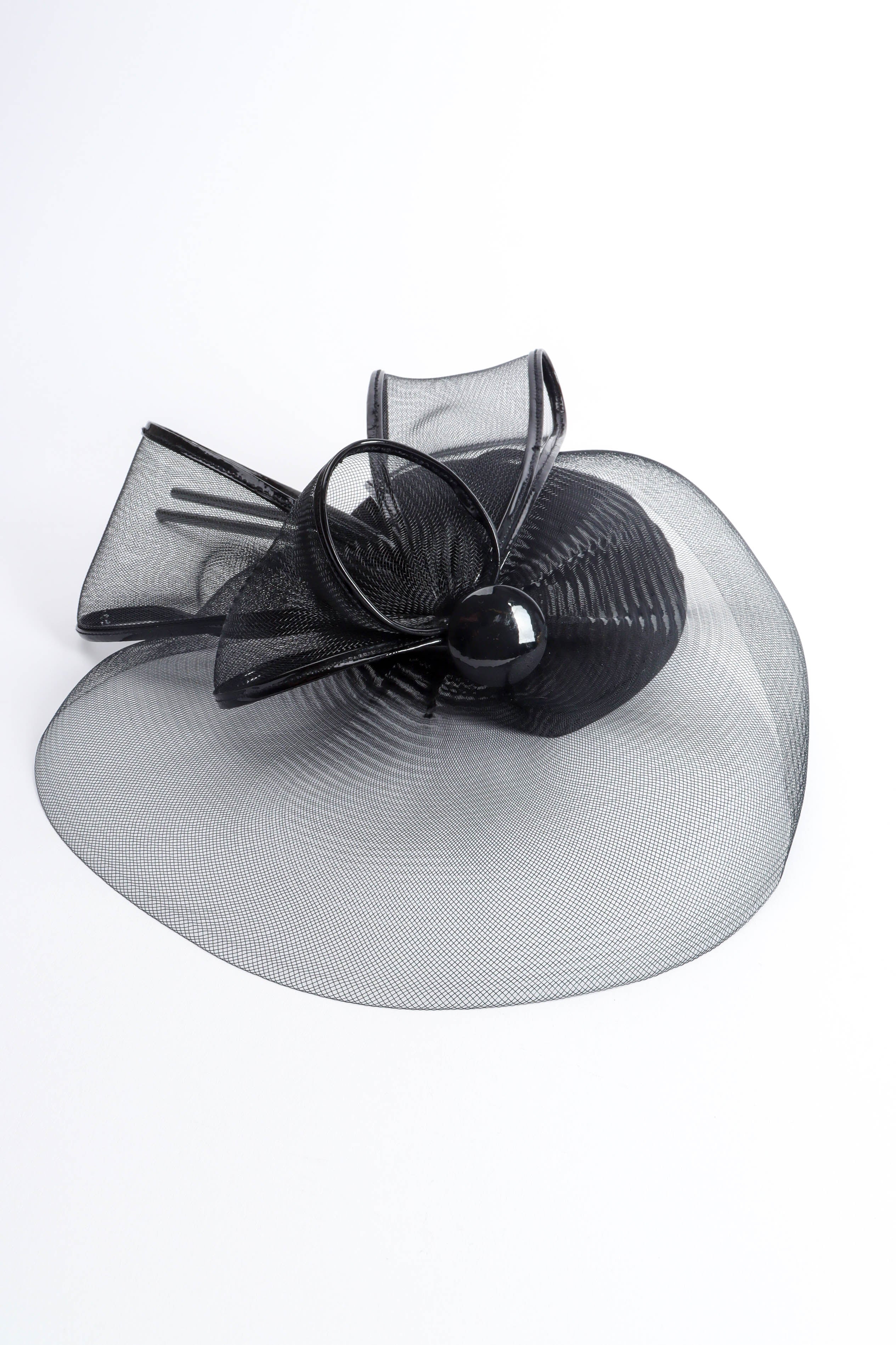 Vintage Kokin Veil Bow Fascinator Hat front flat lay @ Recess LA